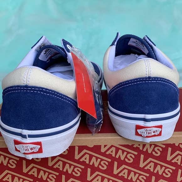 VANS OLD SKOOL PRO SLY NAVY/CLASSIC WHITE MENS - Picture 13 of 15